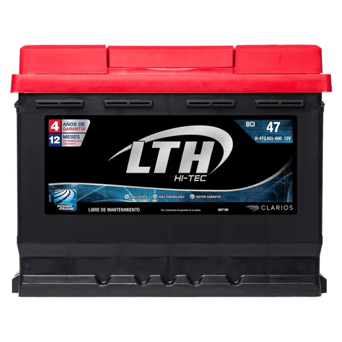 Batería LTH Hi-Tec grupo 47 con tapa roja